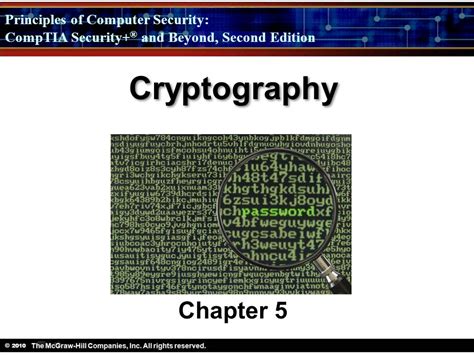 Security and cryptography (Chapter 5) 